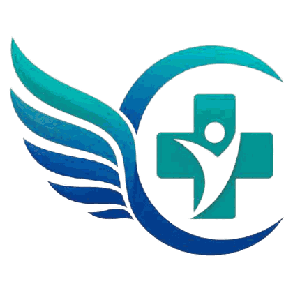 The CareWing wing and medical cross symbol